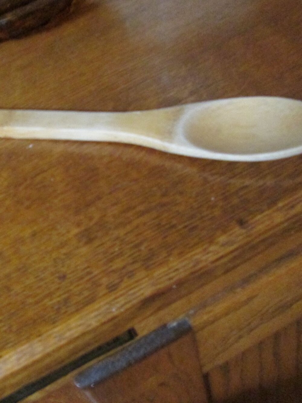 vtg 10 in pampered chef bamboo wooden spoon